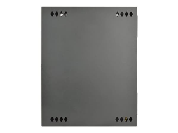 SmartRack 15U Low-Profile Switch-Depth Wall-Mount Half-Height Rack Enclosure, Hinged Back
