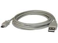 USB-kabel Logo USB-A til miniUSB 3 m grå (10223)