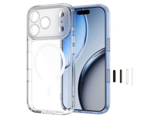 Tech-Protect MagPeak MagSafe CC Case for iPhone 18 Pro Max / 17 Pro Max - Clear
