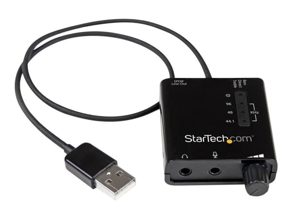 StarTech.com ICUSBAUDIO2D, 5.1 kanavaa, 24 bittiä, 91 dB, USB