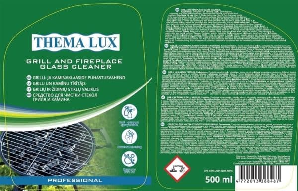 Glas-atomizer för grill och öppen spis 500 ml