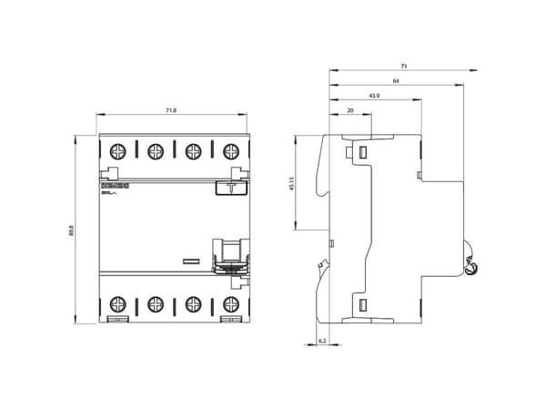 Siemens 5SV3446-8, 10 A, IP20