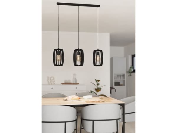 EGLO BAJAZZARA lampett/lampebord 3-l ys E27 sort
