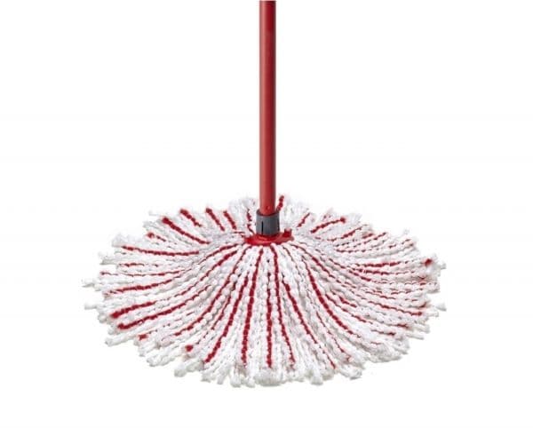 Vileda Microfibre & Power, Moppipää, Punainen, Valkoinen, Kuitu, 1 kpl