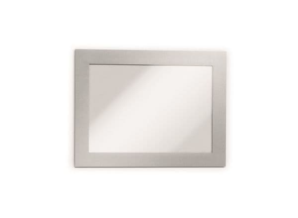 DURABLE DURAFRAME MAGNETIC - Dokumenttipidike - A6 - magnetisk - sølv (pakke med 5)