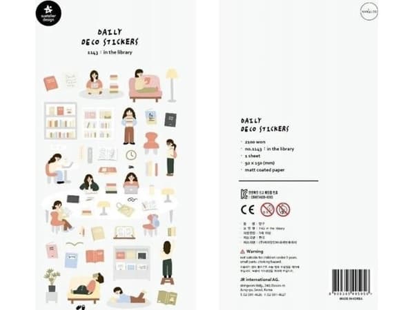 Dekor klistremerker til biblioteket