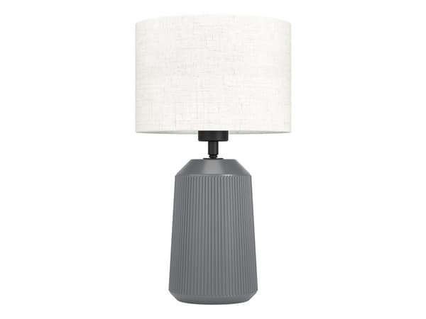 EGLO CAPALBIO bordlampe E27 grå/natur