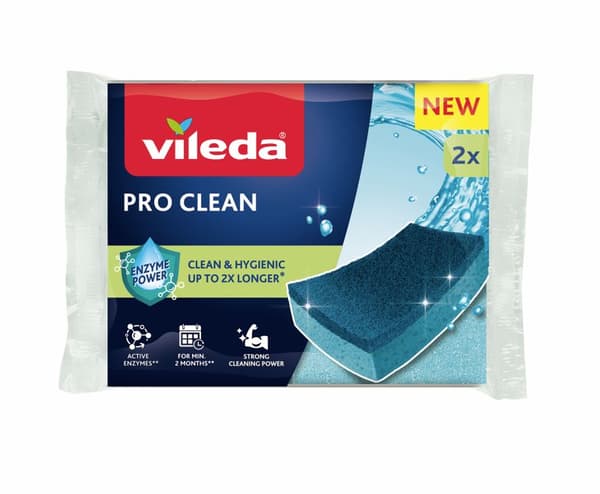 Vileda Pro Clean mellomskum, 2 stk.