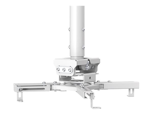 LogiLink - Stativ - solid - for projektor - plastikk, stål - hvit - takmonterbar