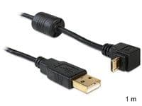 Delock - USB-kabel - USB (hann) til Micro-USB type B (hann) - 1 m - 90° kontakt