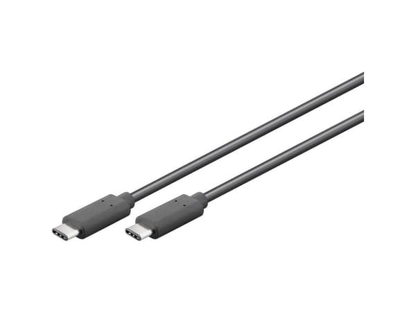 Goobay 67976, 1 m, USB C, USB C, USB 2.0, Hanstik/Hanstik, Grå
