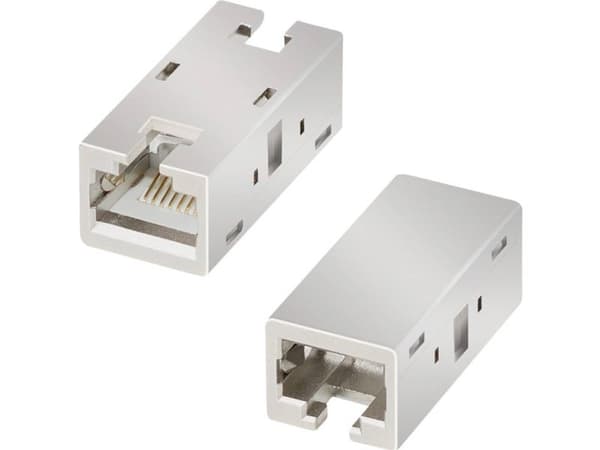 LogiLink RJ45 Inline Coupler, Cat.6A, shielded, metal housing