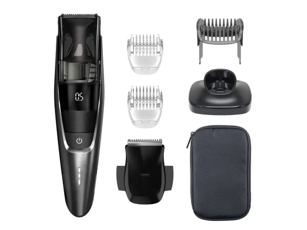 Braun Beard Trimmer Series 7 With 6 Barbering Tools Black Deep Blue