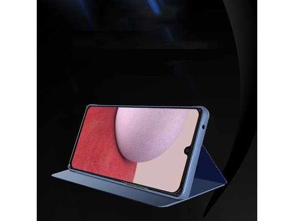 Clear View deksel til Samsung Galaxy A14 flip-deksel svart