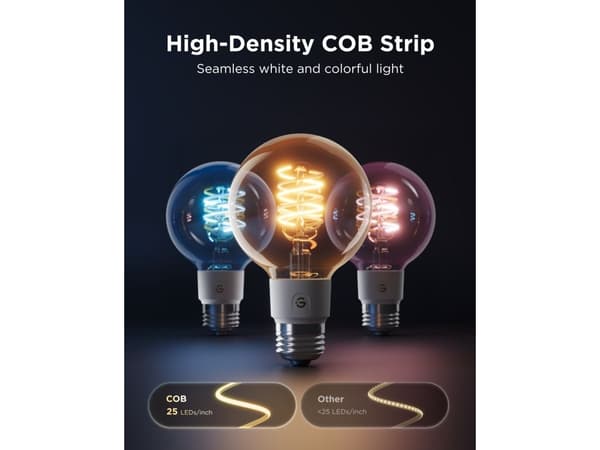 Govee E27 Smart Edison G80 Bulb 500lm 2-Pack