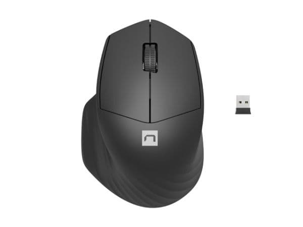 NATEC Siskin 2, Høyre hendt, Optisk, Bluetooth, 1600 DPI, Sort