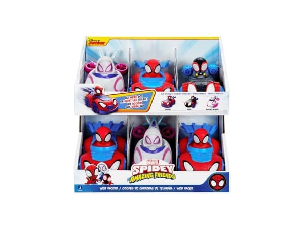 SPIDEY WEB RACERS ASS - assorterad