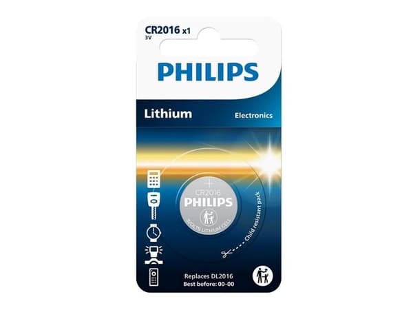 Philips CR2016 Knapcelle batteri 3V
