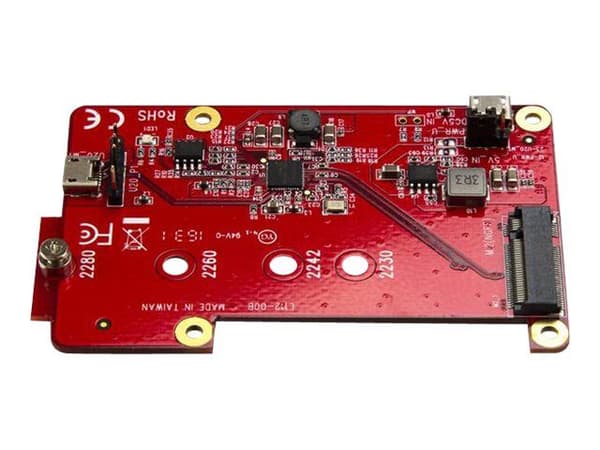 Startech Raspberry Pi Board - USB 2.0 480Mbps - USB to M.2 SATA Converter - USB to SATA Raspberry Pi SSD (PIB2M21) - Diskkontroller - M.2 Card - US...