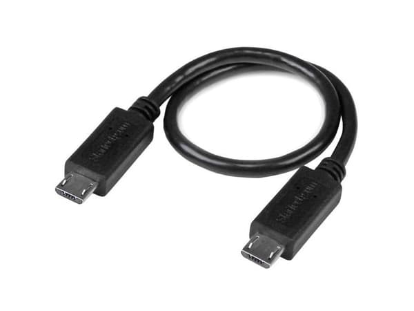 StarTech.com 8 tuuman Micro USB - Micro USB-kaapeli - uros - uros - Micro USB OTG-kaapeli mobiililaitteelle (UUUSBOTG8IN) - USB-kaapeli - Micro-USB...