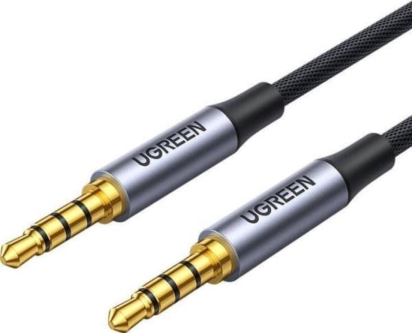 Ugreen kaapeli 3.5mm AUX-liitäntäkaapeli UGREEN 1.5m (harmaa)