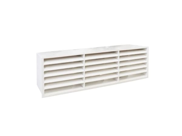 Fresh-plastsystem Rektangulär öppen ändkapsel/ändbotten 204x60 mm, grå.