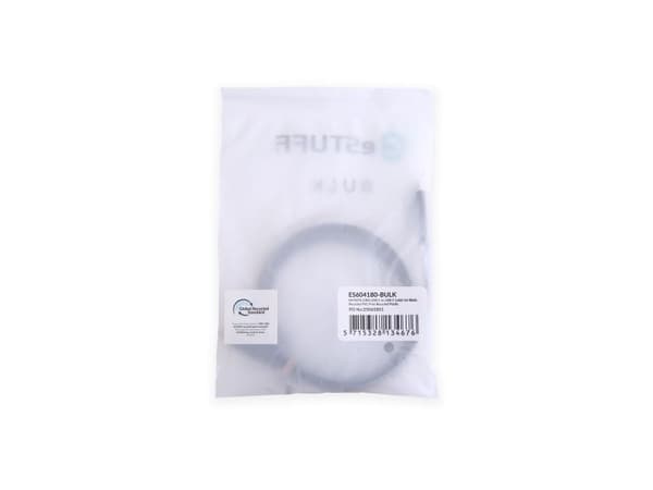 eSTUFF ES604180-BULK, 1 m, USB C, USB C, USB 2.0, Svart