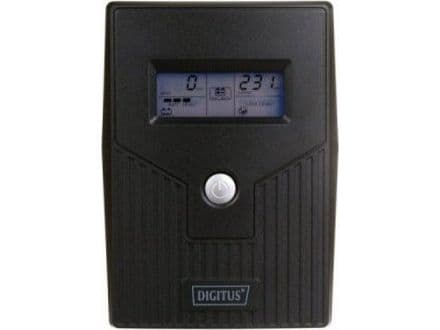 UPS DIGITUS Line-Ineractive LCD BASIC, 800VA/480W, 1x12V/9Ah, AVR, 2x Schuko CEE 7/3