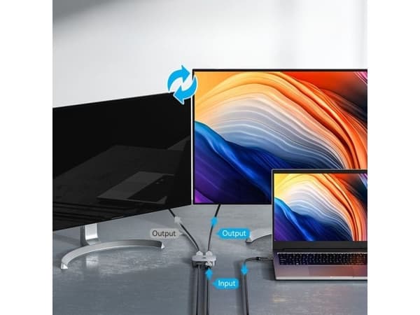 2-vägs HDMI-switch 2-portars 8K Ultra HD