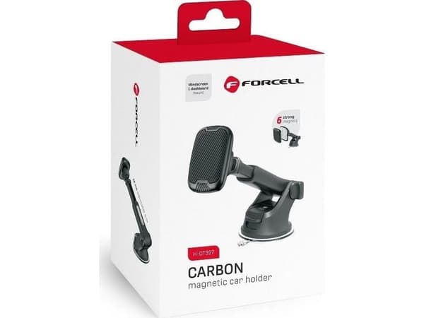 FORCELL CARBON H-CT327 bilholder magnetisk til frontrute