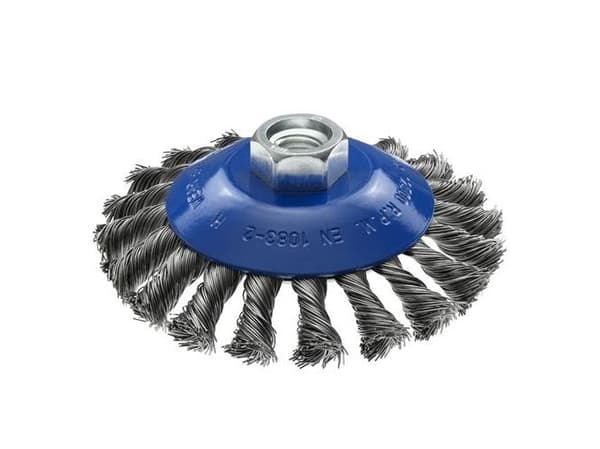 Roterbørste stål snoet M14 115x0,5mm