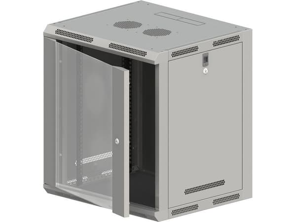 ALANTEC - Rack skåp - grå - 12U - 19"