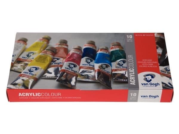 Van Gogh Acrylic Colour Basic Set with 10 Colours in 40ml Tube