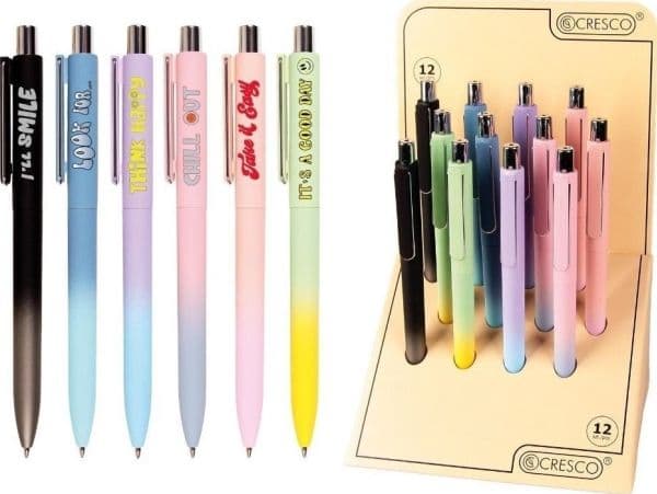 Note pen fargepenner (12 stk.)