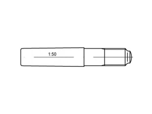 TOOLCRAFT TO-5437128 konialsöm 16 mm stål, 5 st