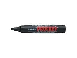 Permanent marker Uni-ball Prockey PM-126, skrå, sort