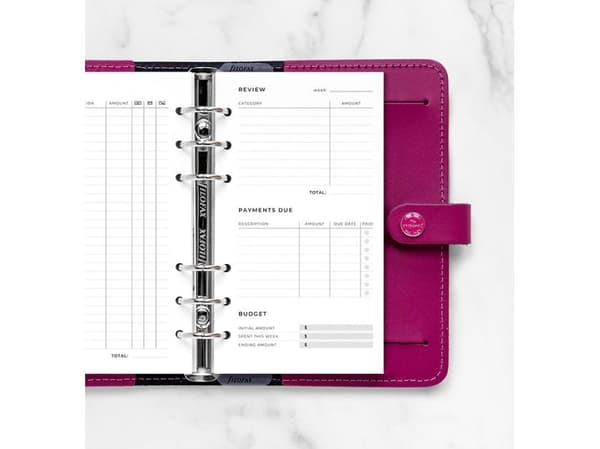 Filofax Budget Planner Refill Personal