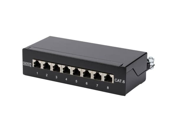 DIGITUS DN-91608SD - Patch-panel - CAT 5e - 1U - 8 portar