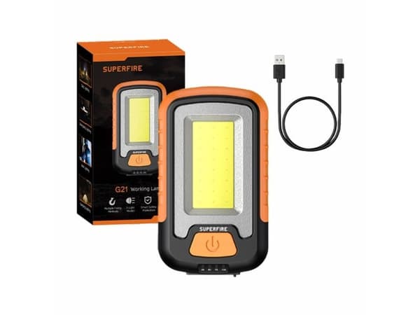 Superfire arbeidslykt Superfire G21, 650 lm, USB