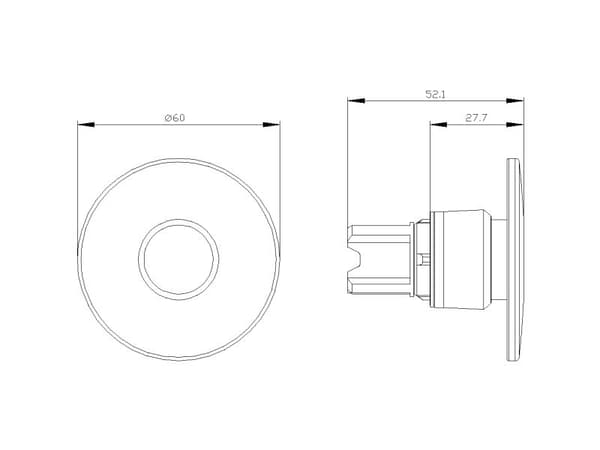 Siemens 3SU1000-1CA20-0AA0, Pull-release, 34 g, 90 mm, 65 mm, 65 mm