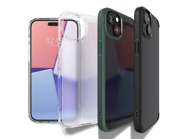 Spigen Ultra Hybrid-etui til iPhone 15 Plus - beige