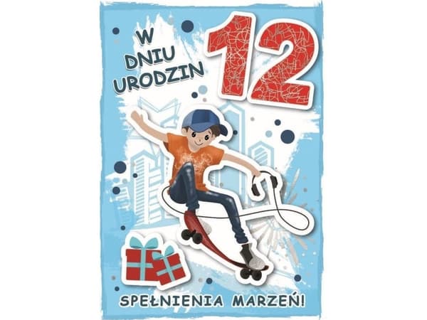 Presentkort födelsedagskort 12