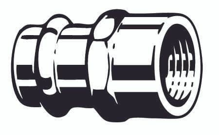 12 mm x 3/8" Sanpress övergång