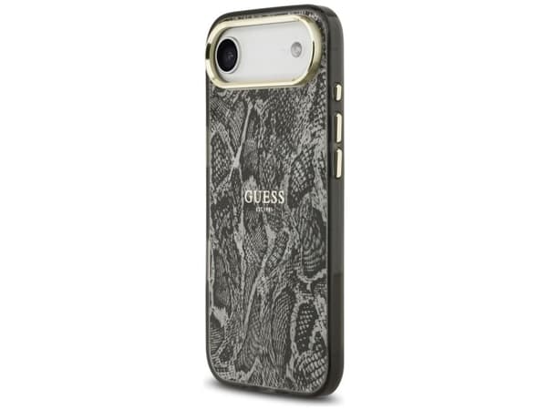 Guess magSafe-skal med pythonmönster för iPhone Air - svart