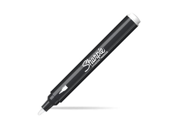 Sharpie 2218126, 1 stykker, Hvit, Sort, Rund