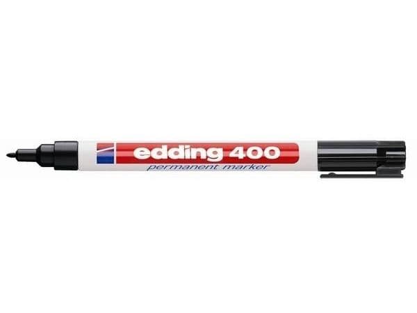 edding 400 - Markør - permanent - svart - 1 mm
