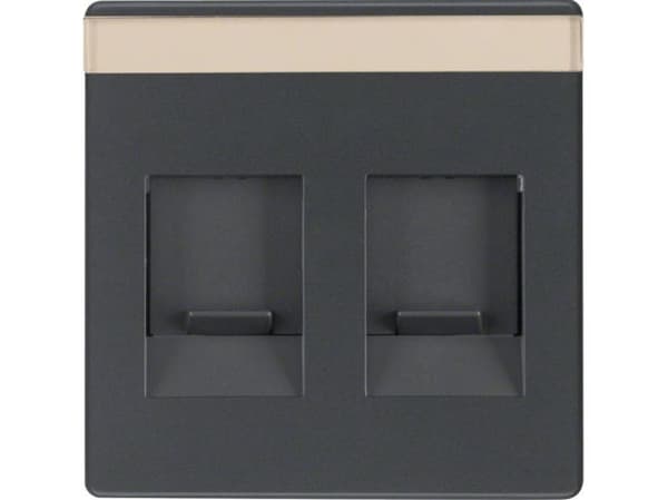 Hager 11816086, Antracit, 10 styck