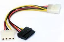 Gembird CC-SATA-PSY2 - Strømadapter - 4-pin intern strøm, SATA-strøm til 4-pin intern strøm (hann) - 13.5 cm