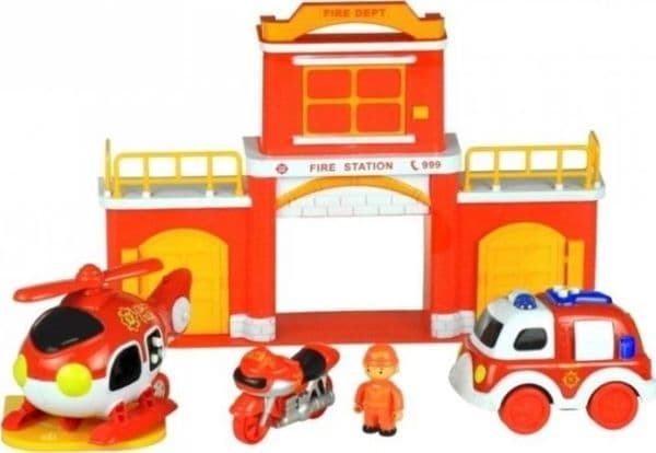Lean Toys brannbilsett med lyd