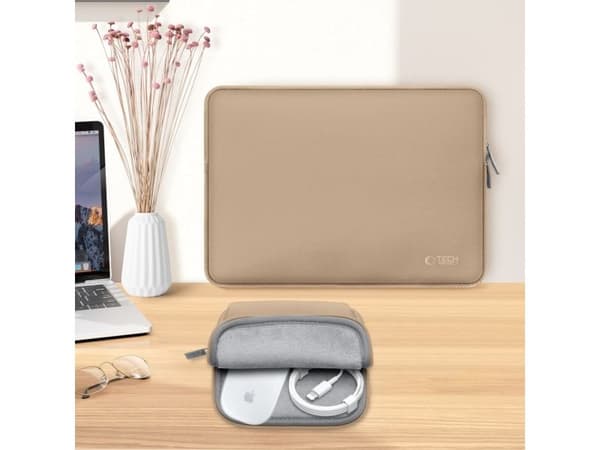 Hurtel Tech-Protect Neoslim 13-14" PC-veske - Beige